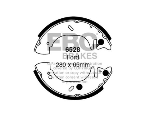 Brake shoe set