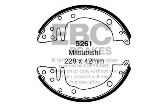 Brake shoe set