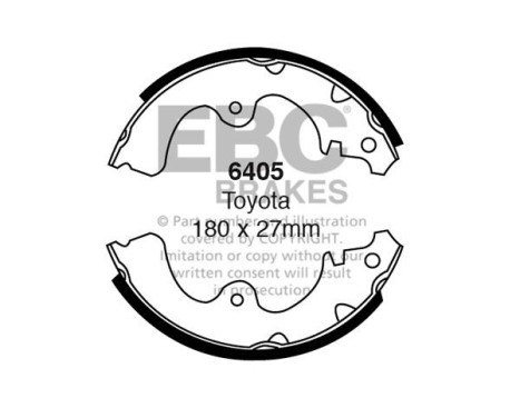 Brake shoe set