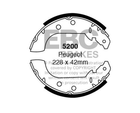 Brake shoe set