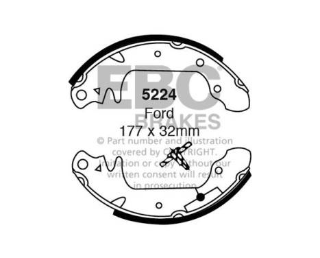 Brake shoe set