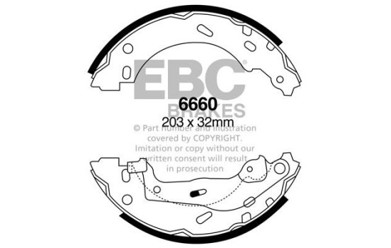 Brake shoe set