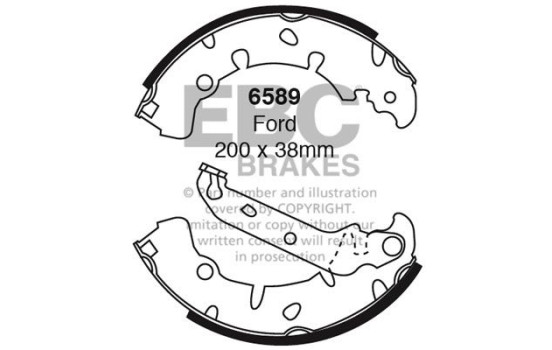 Brake shoe set