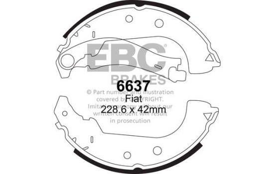 Brake shoe set