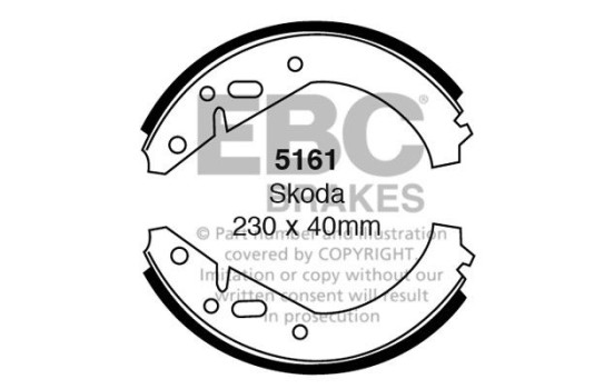 Brake shoe set