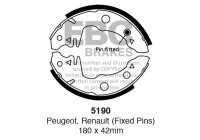 Brake shoe set