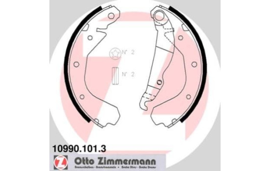 Brake Shoe Set, Image 2