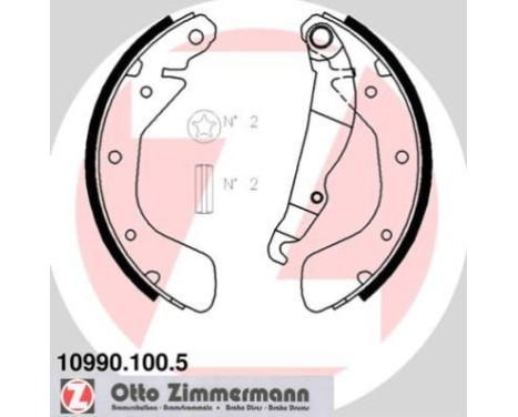 Brake Shoe Set, Image 2