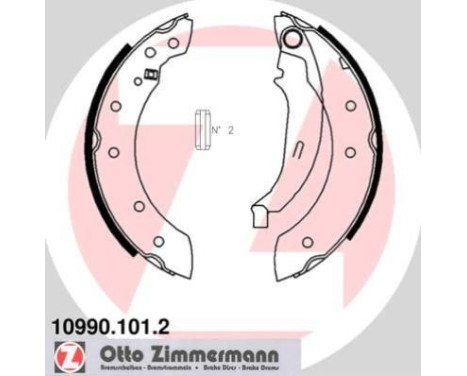 Brake Shoe Set, Image 2