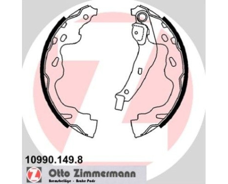 Brake Shoe Set, Image 2