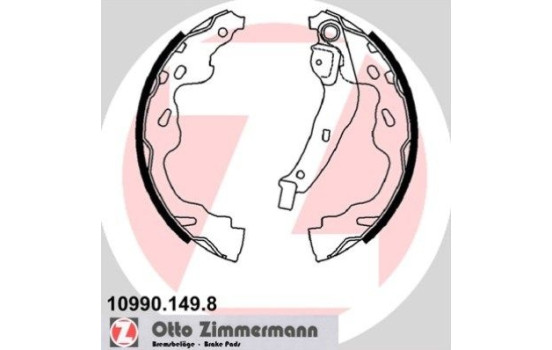 Brake Shoe Set, Image 2