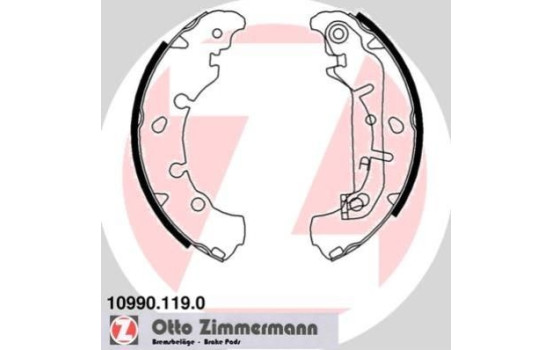 Brake Shoe Set, Image 2