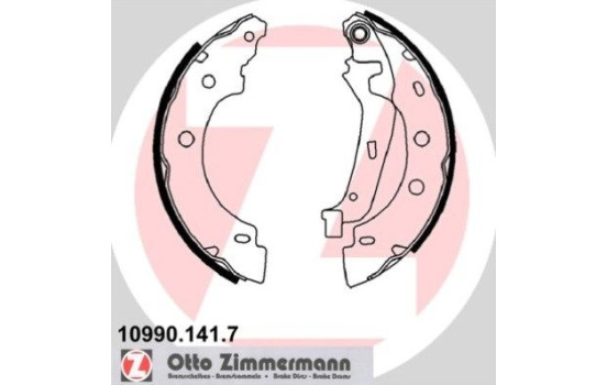 Brake Shoe Set, Image 2