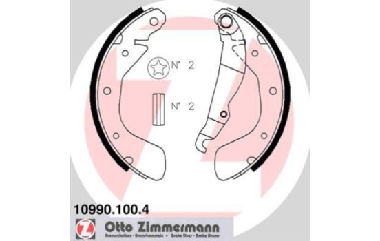 Brake Shoe Set, Image 2