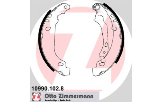 Brake Shoe Set, Image 2