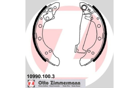 Brake Shoe Set, Image 2