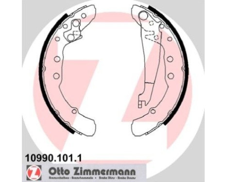 Brake Shoe Set, Image 2