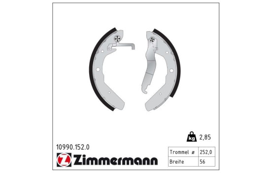 Brake Shoe Set, Image 2
