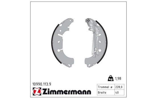 Brake Shoe Set, Image 2