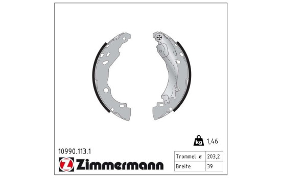 Brake Shoe Set, Image 2