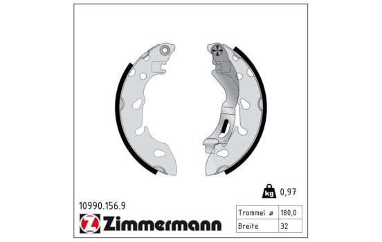 Brake Shoe Set, Image 2
