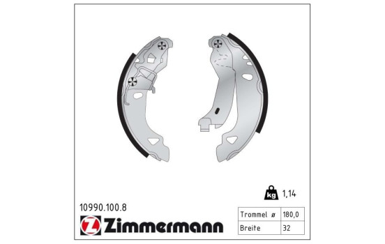 Brake Shoe Set, Image 2