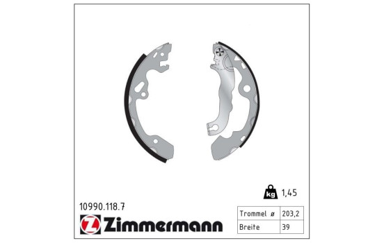 Brake Shoe Set, Image 2