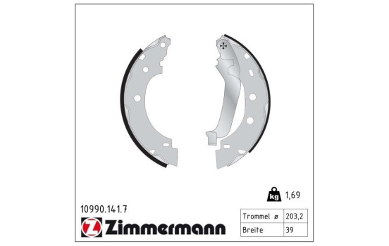 Brake Shoe Set, Image 2