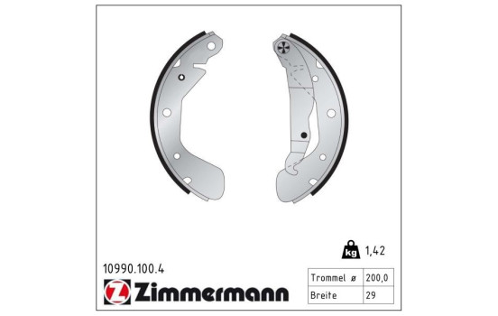 Brake Shoe Set, Image 2