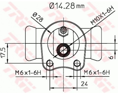 Wheel Brake Cylinder BWA109 TRW, Image 2