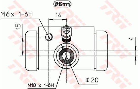 Wheel Brake Cylinder BWD310 TRW, Image 2