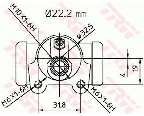 Wheel Brake Cylinder BWH146 TRW, Image 2