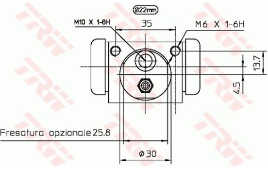 Wheel Brake Cylinder BWH397 TRW, Image 2