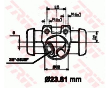 Wheel Brake Cylinder BWK116 TRW, Image 2