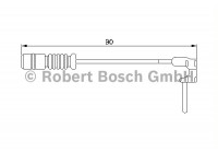 Varningskontakt, bromsbelägg/slitage på bromsbelägg AP160 Bosch