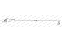 Varningskontakt, bromsbelägg/slitage på bromsbelägg