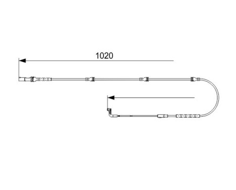 Varningskontakt, bromsbeläggsslitage AP1034 Bosch, bild 5
