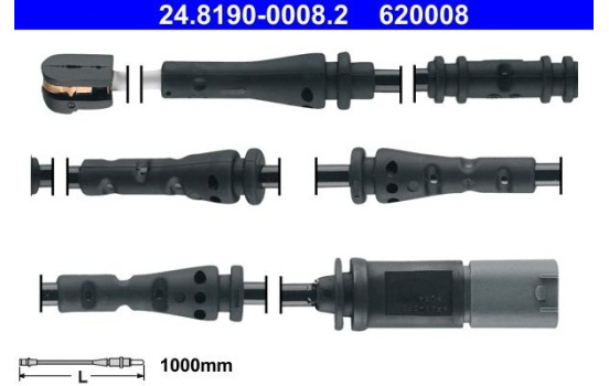 Varningssensor, bromsbeläggslitage 24.8190-0008.2 ATE