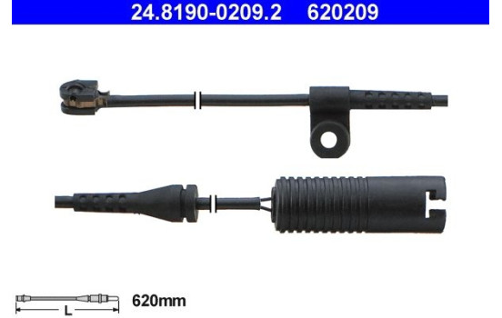 Varningssensor, bromsbeläggslitage 24.8190-0209.2 ATE