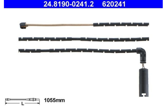 Varningssensor, bromsbeläggslitage 24.8190-0241.2 ATE