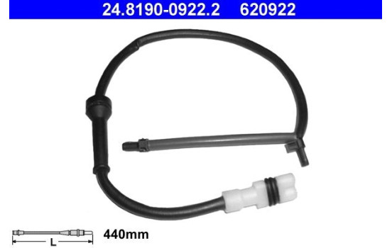 Varningssensor, bromsbeläggslitage 24.8190-0922.2 ATE