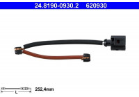 Varningssensor, bromsbeläggslitage 24.8190-0930.2 ATE