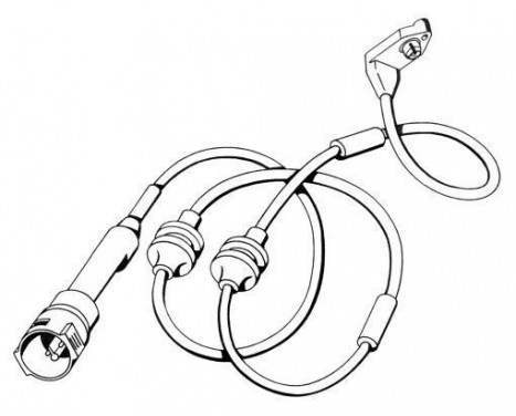 Varningssensor, bromsbeläggslitage 39557 ABS