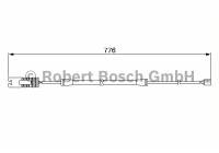 Varningssensor, bromsbeläggslitage AP183 Bosch