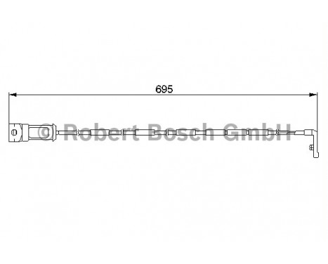 Varningssensor, bromsbeläggslitage AP187 Bosch