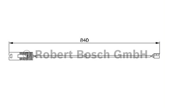 Varningssensor, bromsbeläggslitage AP208 Bosch