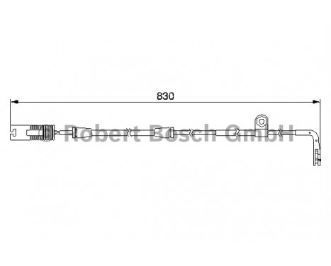 Varningssensor, bromsbeläggslitage AP210 Bosch, bild 2