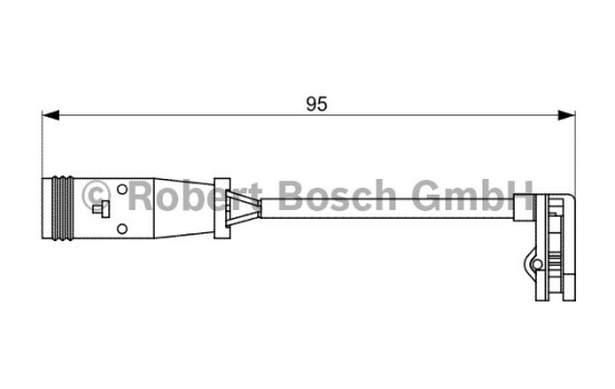 Varningssensor, bromsbeläggslitage AP308 Bosch, bild 2