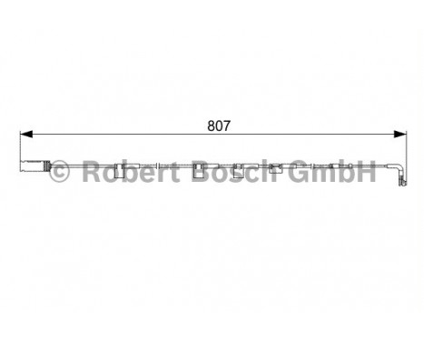 Varningssensor, bromsbeläggslitage AP330 Bosch, bild 2