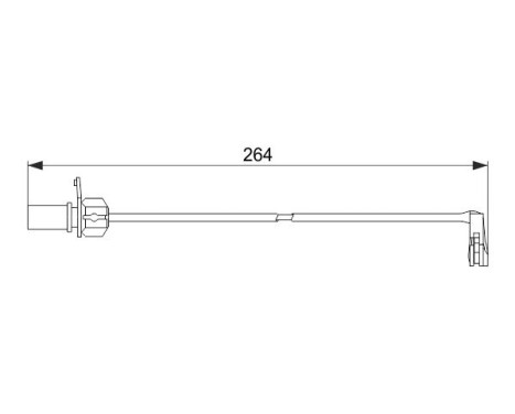 Varningssensor, bromsbeläggslitage AP617 Bosch
